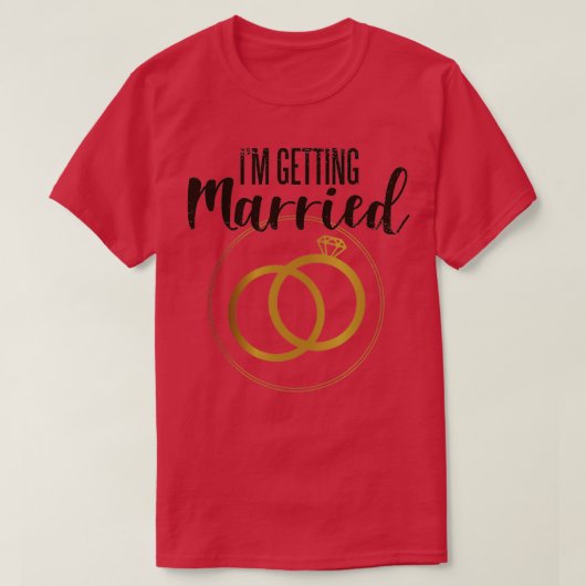 Binnenkort trouwen t-shirt (Design voorkant)