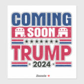Binnenkort Trump 2024 Sticker (Vel)