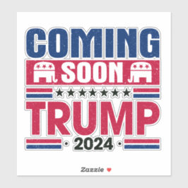 Binnenkort Trump 2024 Sticker