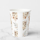 Binnenkort uitkomen! Boho Neutral Dinosaur-Baby sh Papieren Bekers (Rechts)