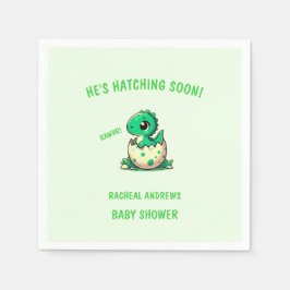 Binnenkort uitkomen Dinosaur Baby shower Baby show Servet
