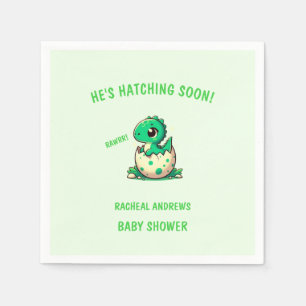 Binnenkort uitkomen Dinosaur Baby shower Baby show Servet
