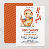 Binnenkort uitkomen om dinosaurus Ei Baby te brull Kaart (Voorkant / Achterkant)