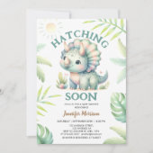 Binnenkort uitkomen! Triceratops dinosaurus-Baby s Kaart (Voorkant)