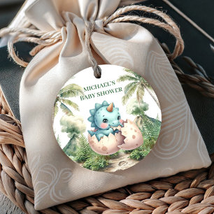 Binnenkort Uitkomend Dino Ei Baby Shower Favor Tag Bedankjes Labels