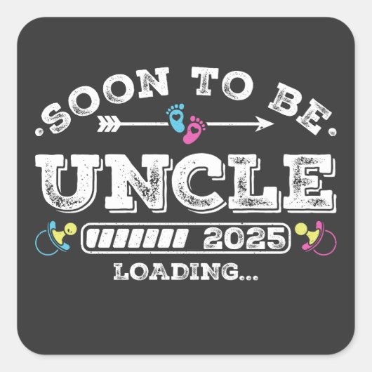 Binnenkort Uncle 2025 Loading Vierkante Sticker (Voorkant)