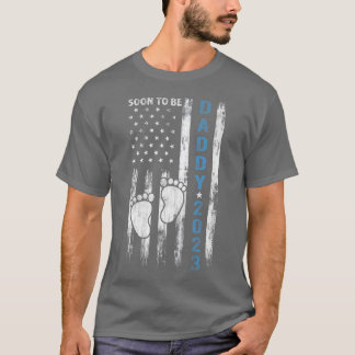 Binnenkort vader 2023 Eerste keer Vaderdag Nieuwe T-shirt