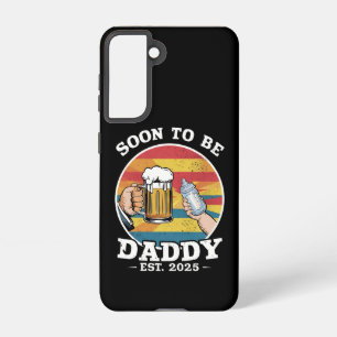 Binnenkort Vader 2025 Eerste Keer Vader 2025 Retro Samsung Galaxy Hoesje