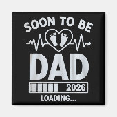 Binnenkort Vader 2026 Lade Zwangerschapsaankondigi Magneet (Voorkant)