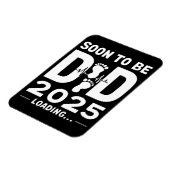 Binnenkort Vader Est 2025 Nieuw Vaderschap Magneet (Linkerzijde)