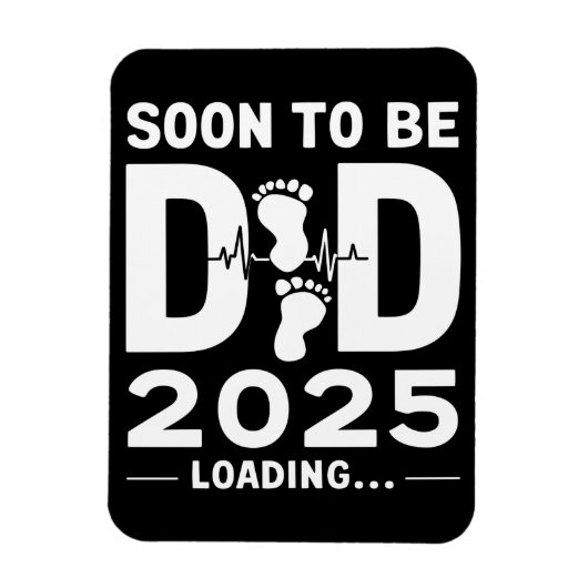 Binnenkort Vader Est 2025 Nieuwe Aanstaande Vader  Magneet (Verticaal)