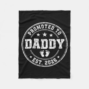 Binnenkort vader est 2026 word ik papa nieuwe papa fleece deken
