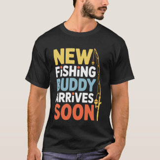 Binnenkort vader nieuwe vismaatje onthulling grap t-shirt