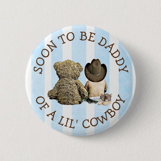 Binnenkort vader van een Lil Cowboy Button (Voorkant)