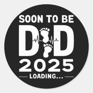 Binnenkort Vader Wordt 2025 Nieuwe Vader Wordt  Ronde Sticker