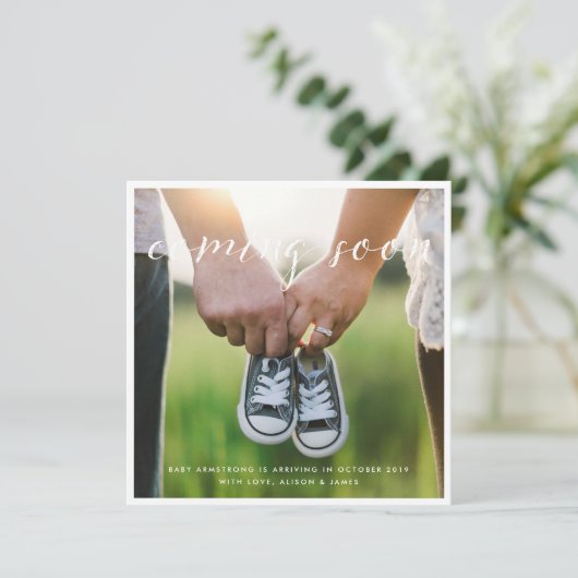 Binnenkort verkrijgbaar Eenvoudige aankondiging va (Staand voorkant)