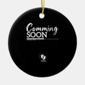 Binnenkort verkrijgbaar est 2024 keramisch ornament (Voorkant)