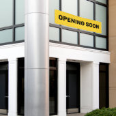 Binnenkort verkrijgbaar Geel Kleine Onderneming Gr Spandoek (Buitenkant Gebouw)