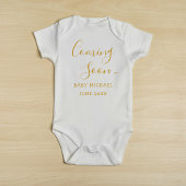 Binnenkort verkrijgbaar Gold Script Pregnancy Anno Romper