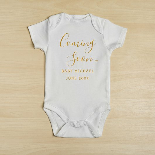 Binnenkort verkrijgbaar Gold Script Pregnancy Anno Romper