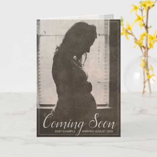 Binnenkort verkrijgbaar - grote verwachtingen kaart (Gele Bloem)