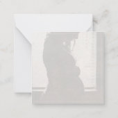 Binnenkort verkrijgbaar - grote verwachtingen notitiekaartje (Achterkant)