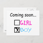 Binnenkort verkrijgbaar... (Jongen) Briefkaart (Voorkant / Achterkant)