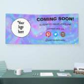 Binnenkort verkrijgbaar Minimale sociale media en  Spandoek (Beurs)