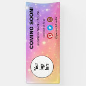 Binnenkort verkrijgbaar Minimale sociale media en Spandoek (Verticaal)