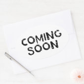 Binnenkort verkrijgbaar ovale sticker (Envelop)