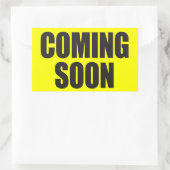 Binnenkort verkrijgbaar rechthoekige sticker (Tas)