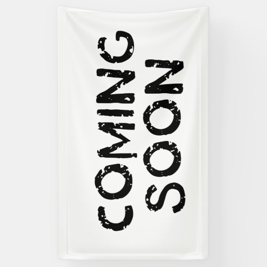 Binnenkort verkrijgbaar spandoek (Verticaal)