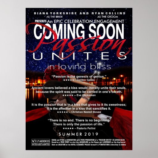 Binnenkort verkrijgbaar Verloving Display Poster (Voorkant)