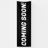 Binnenkort verkrijgbaar Zwart-wit Adverteren tekst Spandoek (Verticaal)