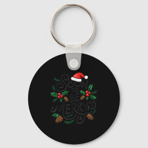 Binnenkort Verloving Kerst Verloofde Kerstman Sleutelhanger