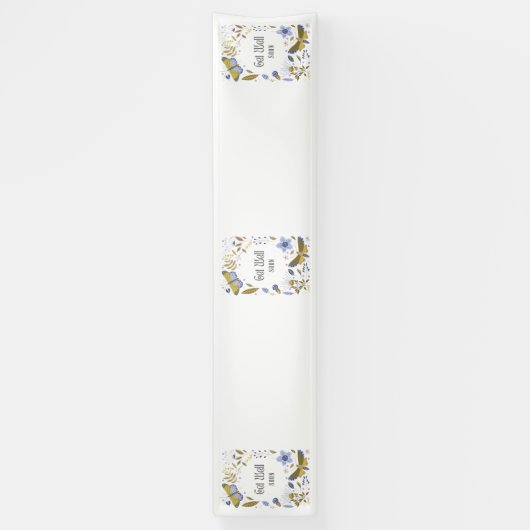 Binnenkort vervagen 2,5 x 12 vinylbanner spandoek (Verticaal)