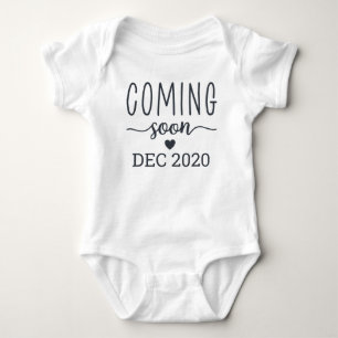 Binnenkort Verwachte Datum Baby Aankondiging Romper