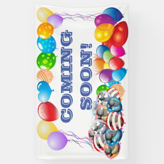 Binnenkort Vinyl Banner 3' x 5' Banner (Verticaal)