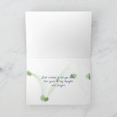 Binnenkort waterdruppel op blad kaart (Binnen)