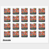 Binnenkort weer goed in Dahlia Roos Toscano #1-1 S Vierkante Sticker (Vel)