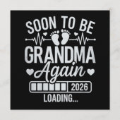 Binnenkort weer oma in 2026 zwangerschap laden kaart (Voorkant)