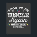 Binnenkort weer oom 2025 aan het laden briefkaart<br><div class="desc">Binnenkort weer oom 2025 aan het laden Bevorderd tot oom Grappige bemanning Grafisch ontwerp Cadeau Standaard ansichtkaart Klassieke collectie.</div>