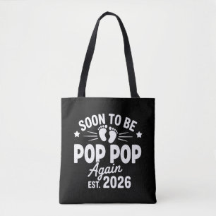 Binnenkort weer Opa Opa est. 2026 Zwangerschap Tote Bag