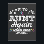 Binnenkort weer tante 2025 aan het laden briefkaart<br><div class="desc">Binnenkort om Tante Weer 2025 Loading Gepromoveerd tot Uncle Funny Crew Grafisch ontwerp Gift Standaard Briefkaart Classic Collectie.</div>