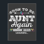 Binnenkort weer tante 2025 aan het laden briefkaart<br><div class="desc">Binnenkort om Tante Weer 2025 Loading Gepromoveerd tot Uncle Funny Crew Grafisch ontwerp Gift Standaard Briefkaart Classic Collectie.</div>