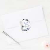 Binnenkort weggedraaid Bedankt dat je hier bent Ronde Sticker (Envelop)