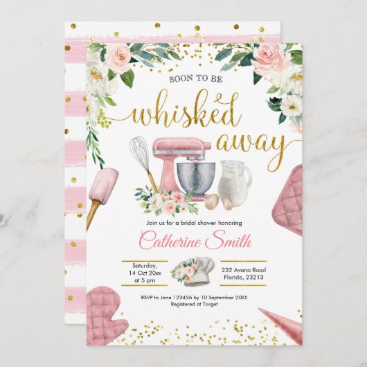 Binnenkort weggedraaid Bridal Shower Invitation Kaart (Voorkant / Achterkant)