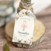 Binnenkort weggevoerd Roze Bloem Bruidsdouche Cadeaulabel