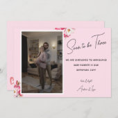 Binnenkort worden drie foto zwangerschap aankondig aankondiging (Voorkant / Achterkant)