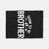 Binnenkort wordt Brother Funny Zwangerschapsaankon Fleece Deken (Voorkant (Horizontaal))